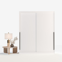 Szafa przesuwna ADAPTE 180 / 215 z półkami i drążkami - Biały mat