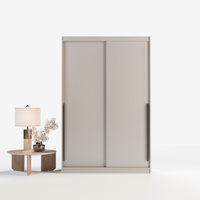 Szafa przesuwna ADAPTE 180 / 215 z półkami i drążkami - Kaszmir